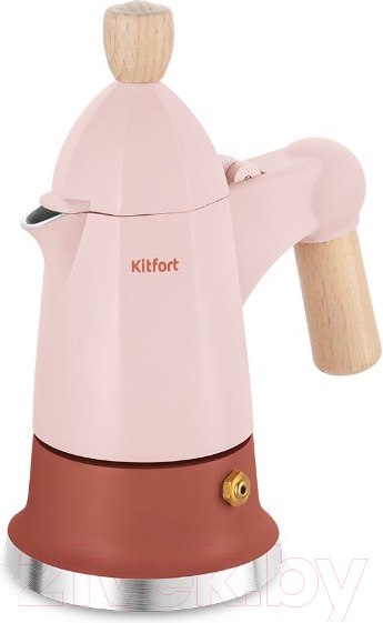 Изображение товара Гейзерная кофеварка Kitfort КТ-7152-1 (светло-розовый)