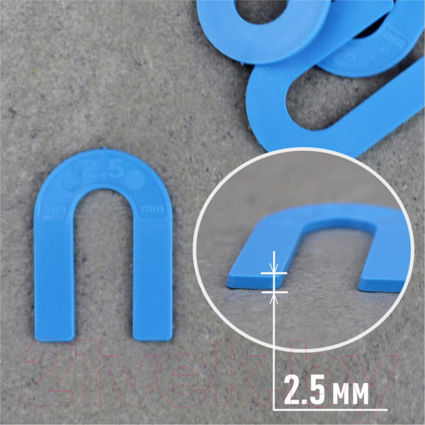 Изображение товара Подковы для укладки плитки Decor 2.5мм / 444-0025 (100шт)