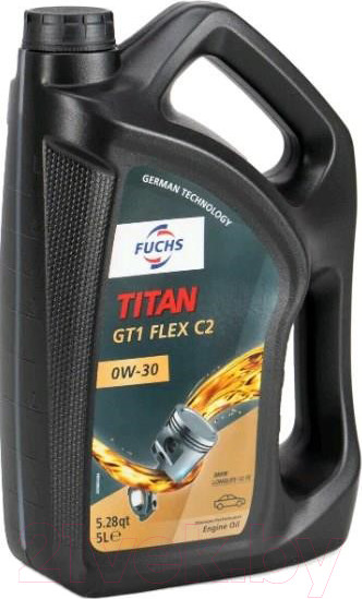 Изображение товара Моторное масло Fuchs Titan GT1 Flex C2 0W30 / 602096142 (5л)