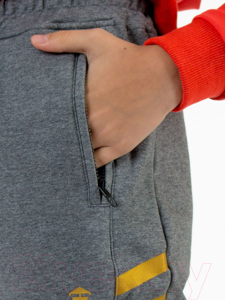 Изображение товара Спортивный костюм детский Isee DF55867 (р-р 30/122-128, персиковый/серый)