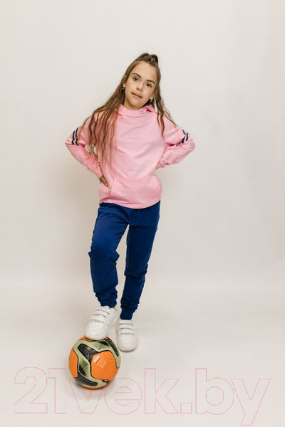 Изображение товара Спортивный костюм детский Isee DF55868 (р-р 32/128-134, розовый/синий)