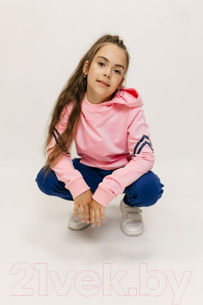 Изображение товара Спортивный костюм детский Isee DF55868 (р-р 38/158-164, розовый/синий)