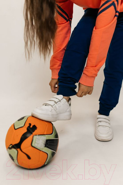 Изображение товара Спортивный костюм детский Isee DF55868 (р-р 36/146-152, персиковый/деним)