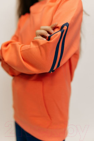 Изображение товара Спортивный костюм детский Isee DF55868 (р-р 36/146-152, персиковый/деним)