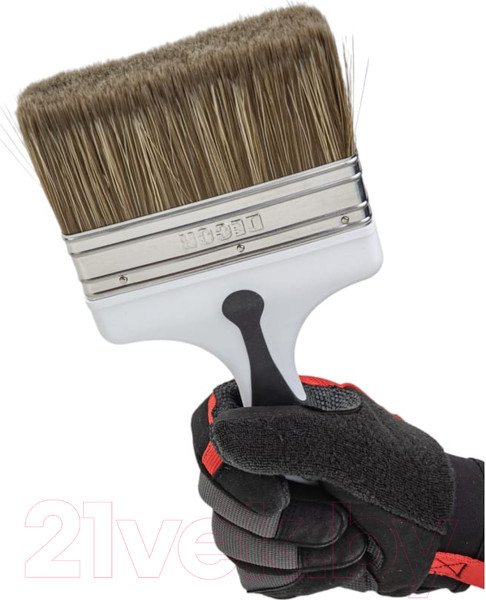 Изображение товара Кисть малярная Decor Black White для лака / 830-120 (120x25мм)