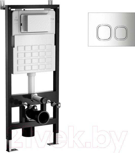 Изображение товара Инсталляция для унитаза Wave A3 / 552521 (с кнопкой смыва)