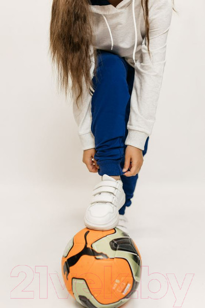 Изображение товара Спортивный костюм детский Isee DF55869 (р-р 36/146-152, серый/синий)