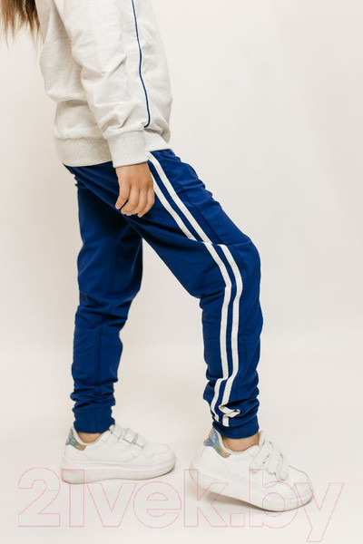 Изображение товара Спортивный костюм детский Isee DF55869 (р-р 36/146-152, серый/синий)