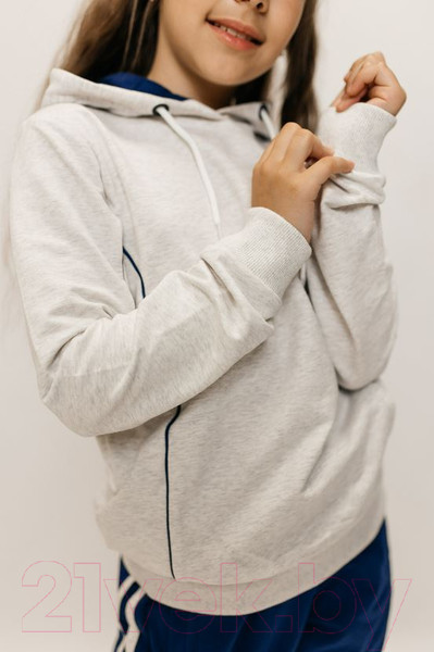 Изображение товара Спортивный костюм детский Isee DF55869 (р-р 36/146-152, серый/синий)