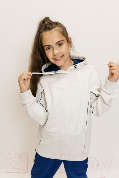 Изображение товара Спортивный костюм детский Isee DF55869 (р-р 36/146-152, серый/синий)