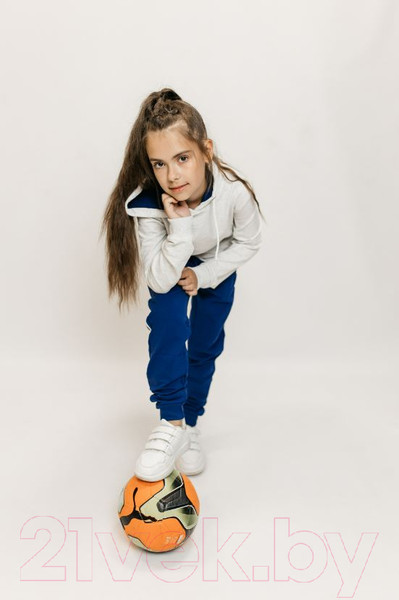 Изображение товара Спортивный костюм детский Isee DF55869 (р-р 36/146-152, серый/синий)