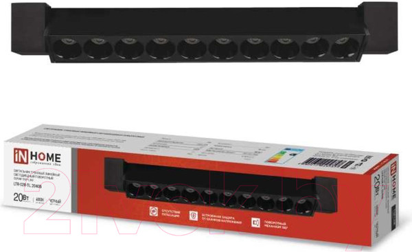 Изображение товара Трековый светильник INhome LTR-02R-TL 20Вт / 4690612045757
