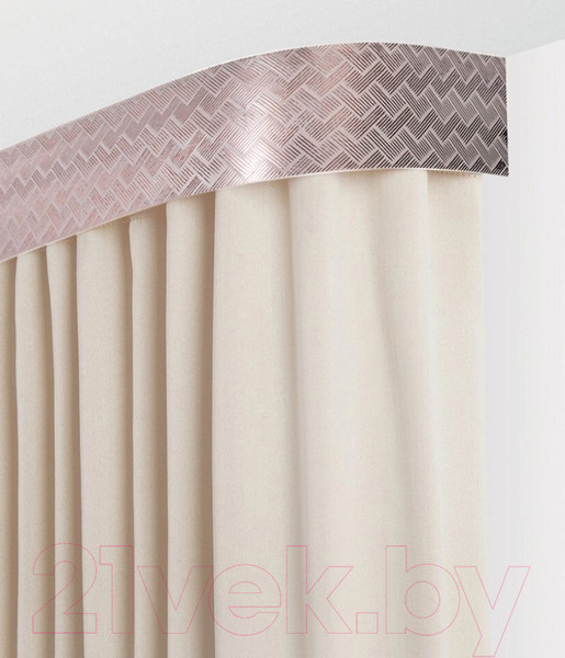 Изображение товара Карниз для штор LEGRAND Кант 7см 3.0м 3р / 58114881 (медный трюфель)