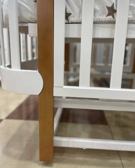 Изображение товара Детская кровать-трансформер Антел Solnyshko 3 в 1 (белый/бук)