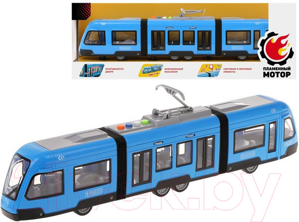 Изображение товара Трамвай игрушечный Пламенный мотор С гармошкой / 870893 