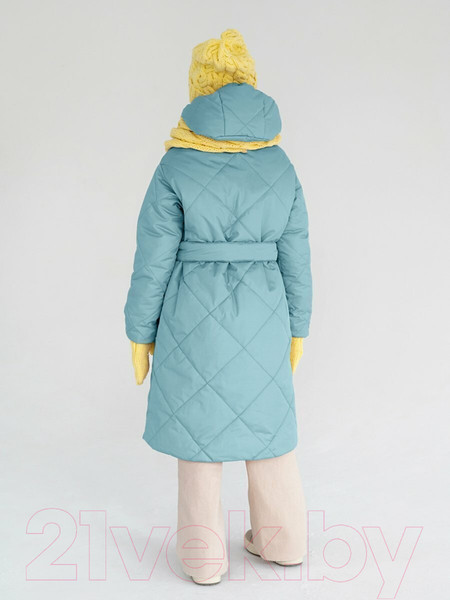 Изображение товара Пальто детское Amarobaby Pretty / AB-OD23-PRETTY29/19-122 (голубой, р.122-128)