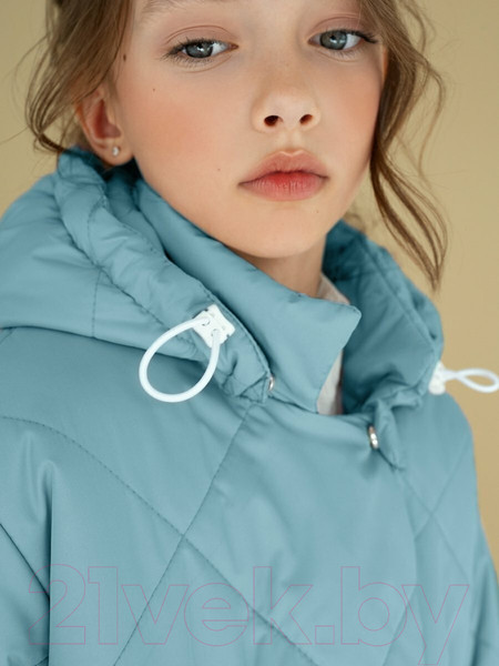 Изображение товара Пальто детское Amarobaby Pretty / AB-OD23-PRETTY29/19-140 (голубой, р.140-146)