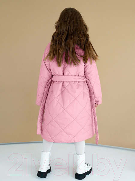 Изображение товара Пальто детское Amarobaby Pretty / AB-OD23-PRETTY29/06-128 (розовый, р.128-134)