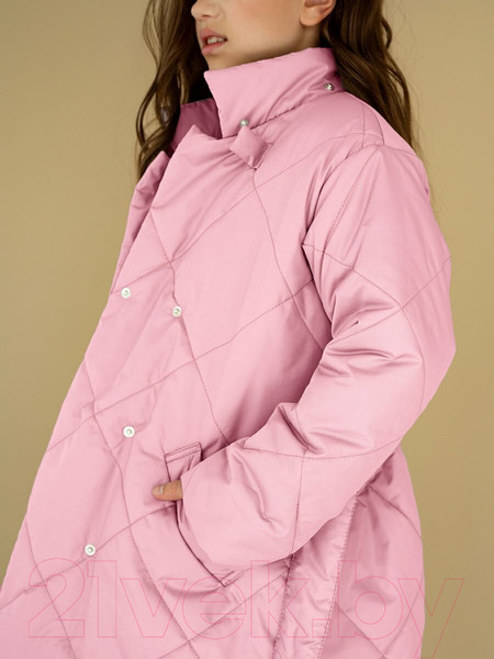 Изображение товара Пальто детское Amarobaby Pretty / AB-OD23-PRETTY29/06-140 (розовый, р.140-146)