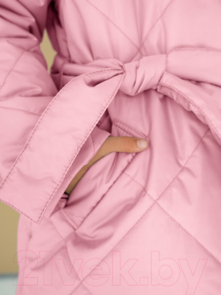 Изображение товара Пальто детское Amarobaby Pretty / AB-OD23-PRETTY29/06-140 (розовый, р.140-146)
