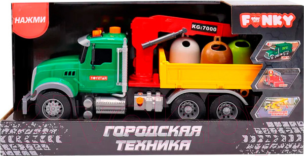 Изображение товара Автомобиль-кран Funky Toys Городская техника Машина-манипулятор / FT0783533