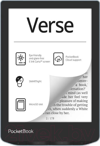 Электронная книга PocketBook 629 Verse / PB629-2-CIS (Bright Blue)