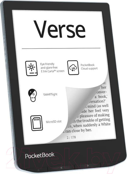 Изображение товара Электронная книга PocketBook 629 Verse / PB629-2-CIS (Bright Blue)