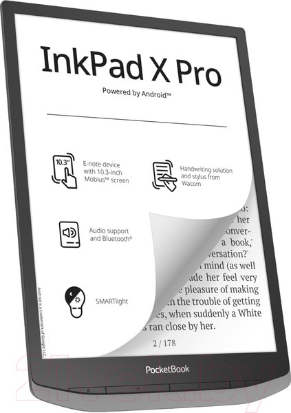 Изображение товара Электронная книга PocketBook 1040D InkPad X Pro / PB1040D-M-WW (Mist Grey)