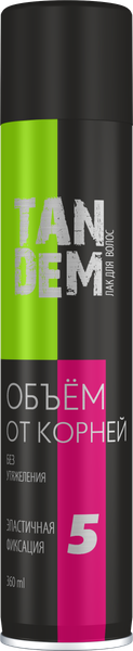 Изображение товара Лак для укладки волос Tandem Объем от корней 5 (360мл)
