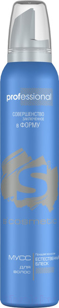 Изображение товара Мусс для укладки волос S'cosmetic Естественный блеск (200мл)