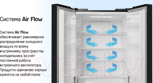 Изображение товара Холодильник с морозильником Maunfeld MFF180NFBE01