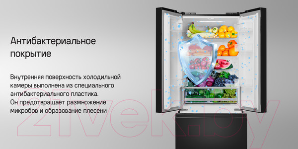 Изображение товара Холодильник с морозильником Maunfeld MFF180NFBE01