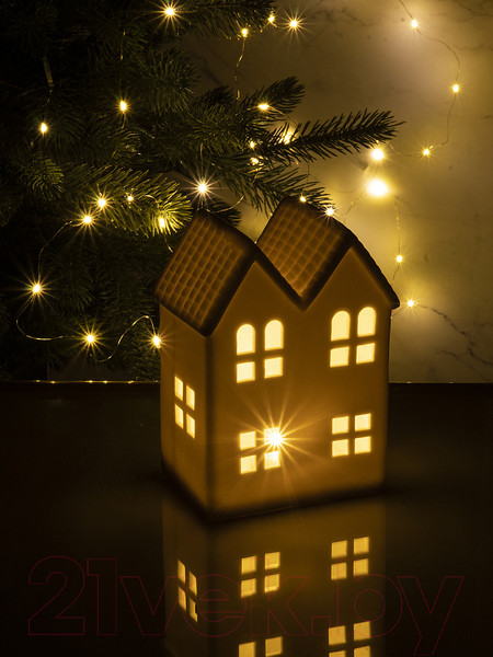 Изображение товара Световая фигурка Лючия Фарфоровый домик 11 / 185-11 (белый)