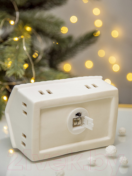 Изображение товара Световая фигурка Лючия Фарфоровый домик 12 / 185-12 (белый)