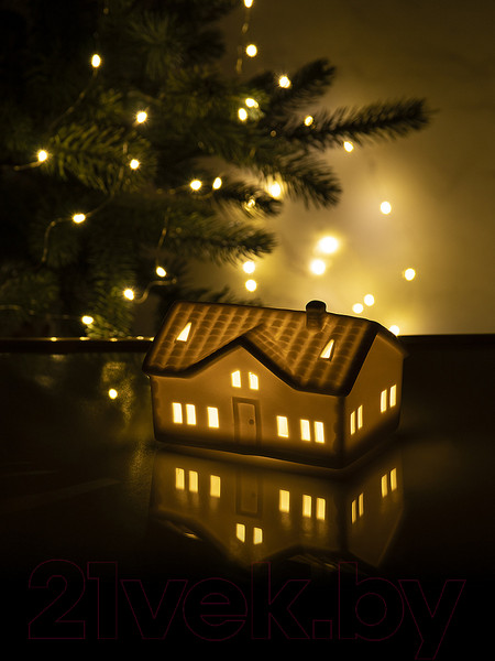 Изображение товара Световая фигурка Лючия Фарфоровый домик 12 / 185-12 (белый)