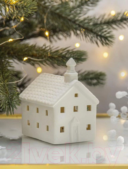 Изображение товара Прикроватная лампа Лючия Фарфоровый Домик 16 / 185-16 (белый)