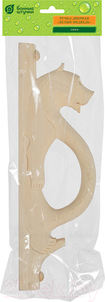 Изображение товара Ручка для банной двери Банные Штучки Белый медведь / 32183