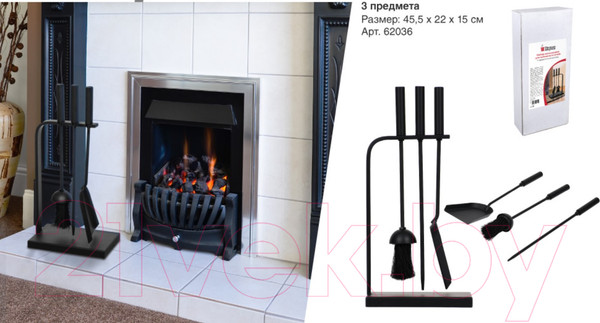 Изображение товара Каминный набор Печные штучки 62036