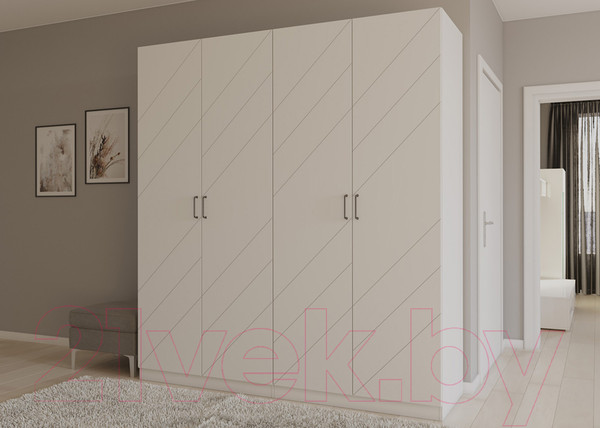 Изображение товара Шкаф Интермебель Марсель-5 / МР 01-05-MN (белый софт)