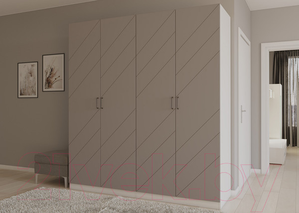 Изображение товара Шкаф Интермебель Марсель-5 / МР 01-05-MN (луна софт)