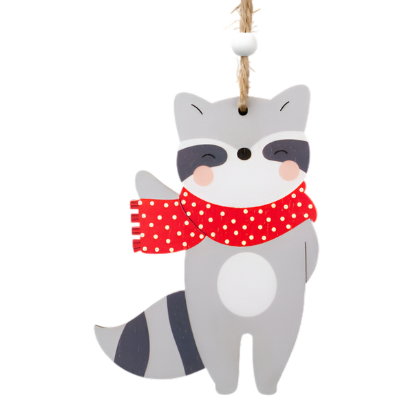 Изображение товара Елочная игрушка Erich Krause Decor. Енот в шарфе / 58793