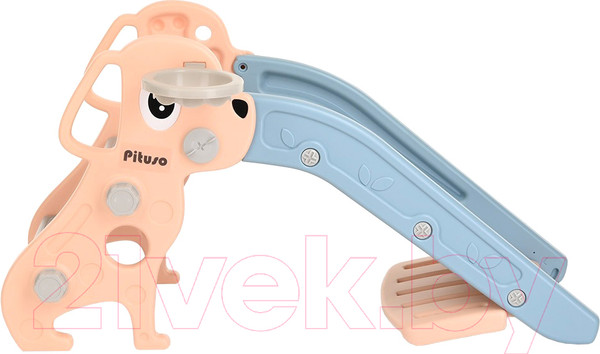 Изображение товара Горка-комплекс Pituso Мопсик с баскетбольным кольцом / FE-HT-XG0-beige