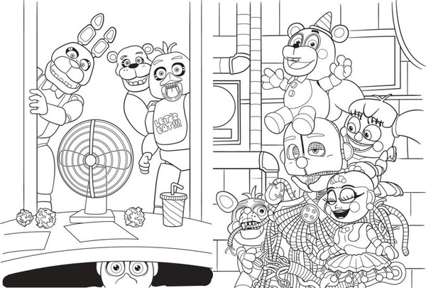 Изображение товара Раскраска Эксмо Аниматроники в действии, мягкая обложка