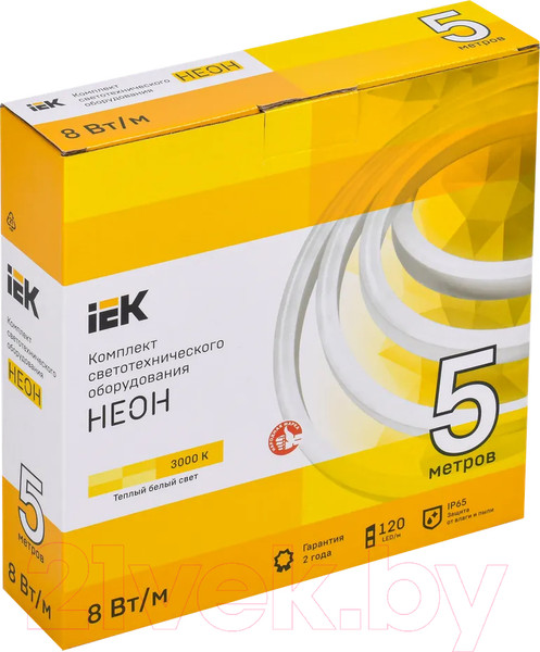 Изображение товара Гибкий неон IEK LSR5-1-120-65-2-05-S0