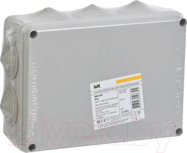 Изображение товара Коробка распределительная IEK КМ41243 / UKO11-190-140-070-K41-44