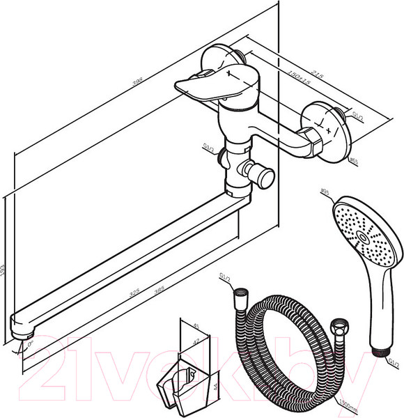 Изображение товара Смеситель AM.PM X-Joy F85A90122 (черный)