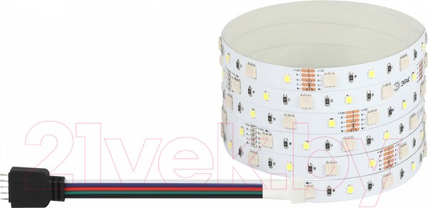 Изображение товара Светодиодная лента ЭРА LS5050 14.4-60-12-RGB+W(6500)-IP20-1 year-5m / Б0059911