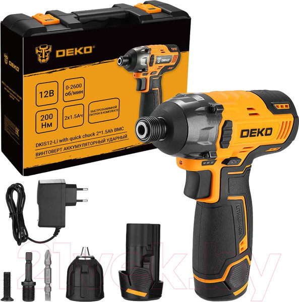 Изображение товара Аккумуляторный шуруповерт Deko DKIS12-Li / 063-4390