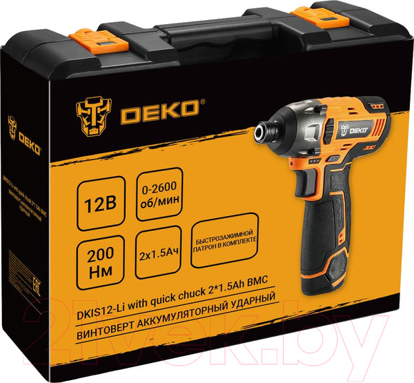 Изображение товара Аккумуляторный шуруповерт Deko DKIS12-Li / 063-4390