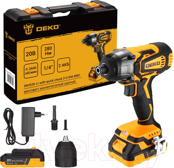 Изображение товара Аккумуляторный шуруповерт Deko DKIS20-Li / 063-4392